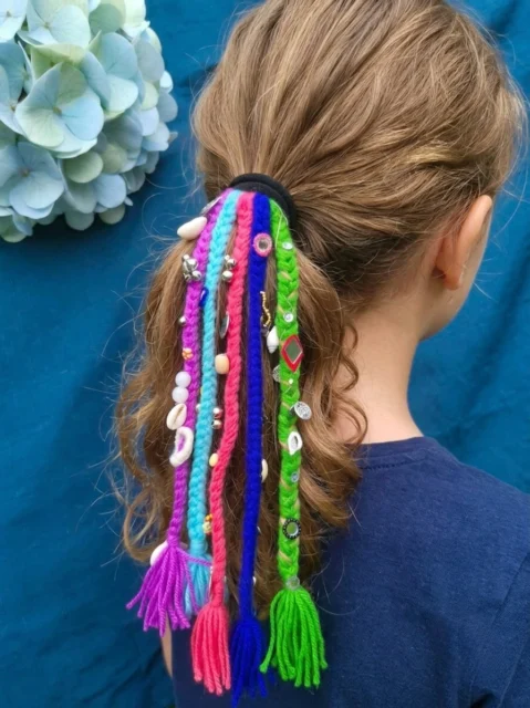 Multicolour Handmade Tassel Hair Accessory