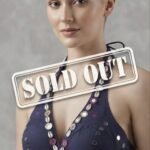 Navy Blue Mirror Work Blouse